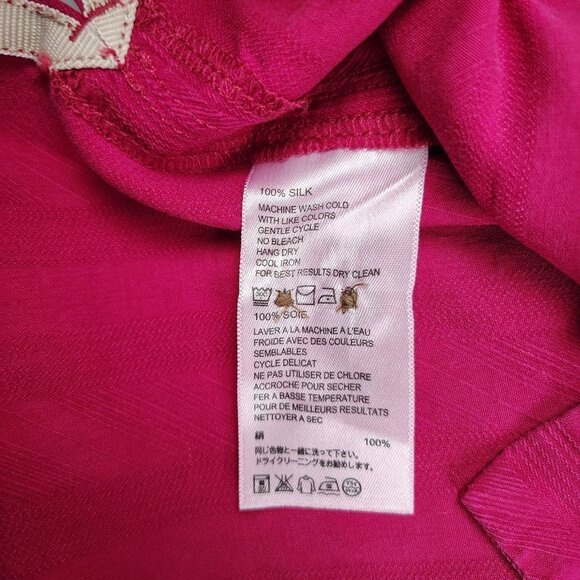 Tommy Bahama 100% Silk Red Button Down Shirt Island Modern Fit Sz 2XL - Picture 6 of 10